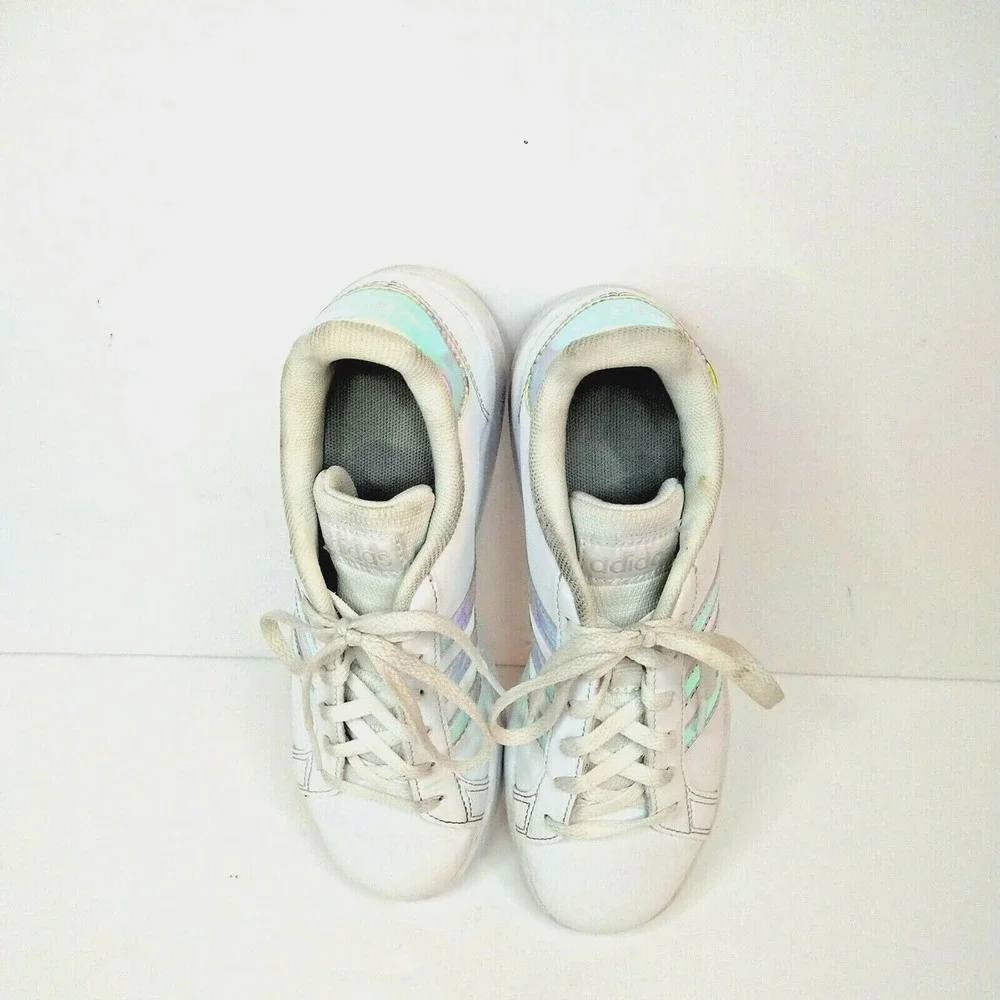 Adidas Originals SuperStar,‎ White Rainbow Stripes Sneakers Size 3.5